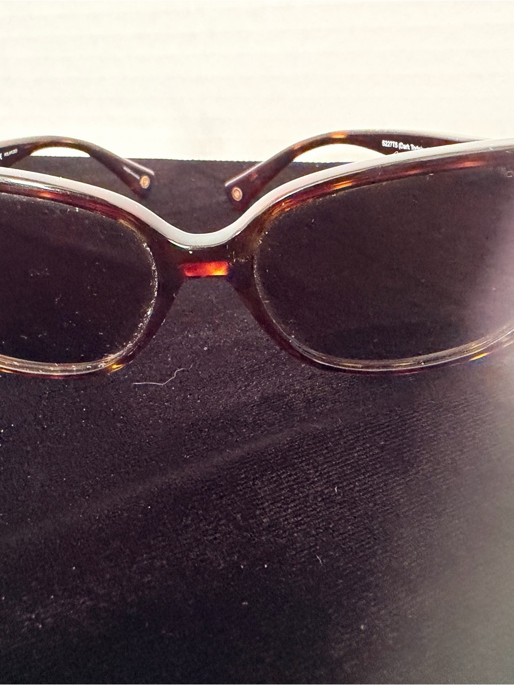 Coach HC8105 Amber Sunglasses Tortoise Ocelot Frame W/ Signature Case & Cloth